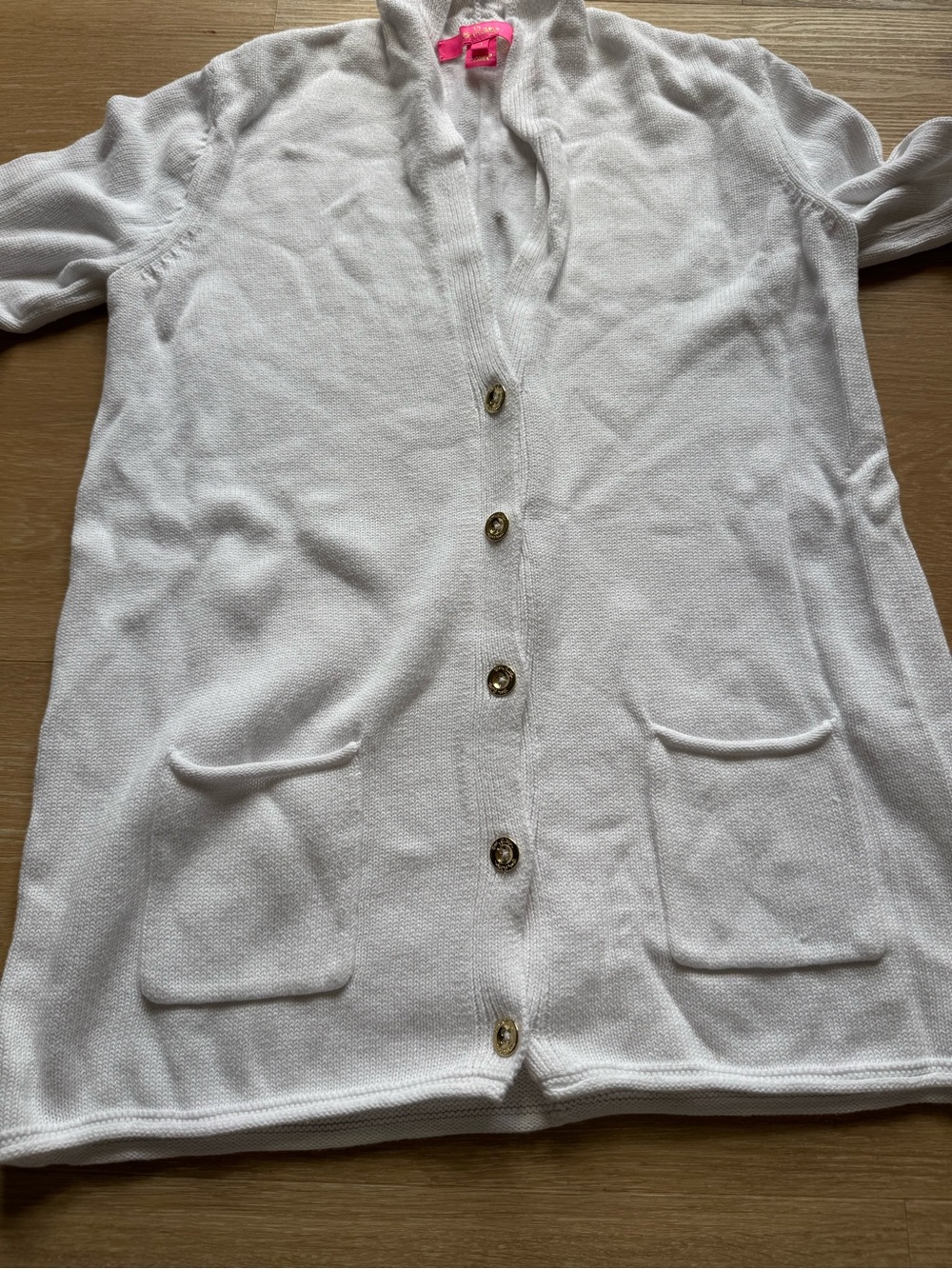Lilly Pulitzer White Button-Up Cardigan - Picture 6 of 8